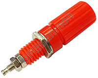 [ 5ชิ้น ] BDP-004 บานานาแจ็ค ติดแท่น (Banana Socket) Ø 4 mm แดง (Red) บานานาแจ็ค Banana Jack ปลั๊กกล้วยติดแท่น Biding Post Mounting Type ปลั๊กก้วย ตัวเมีย ติดเเท่น Test Lead Socket ไบดิ้งโพส ปลั๊ก แจ็ค ไบดิ้งโพส ขั้วต่อทดลอง ปลั๊กตัวเมีย เดี่ยว แบบ ยึดติด