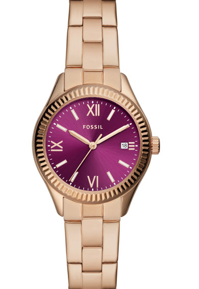 FOSSIL FOSSIL Rye Three-Hand Date Rose 