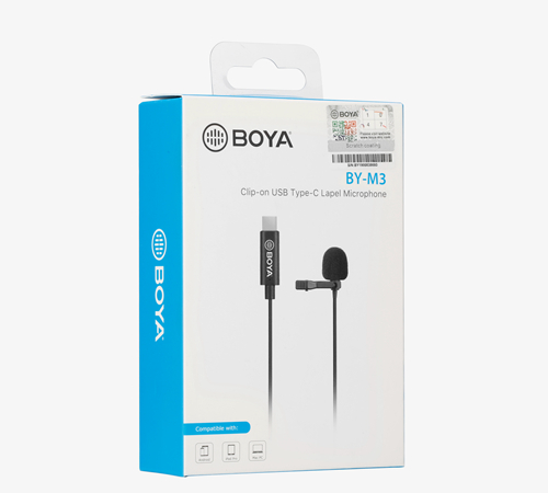 BOYA BY-M3 Digital Lavalier Mic For Type C Android SmartPhone รับประกันสินค้า 2 ปี
