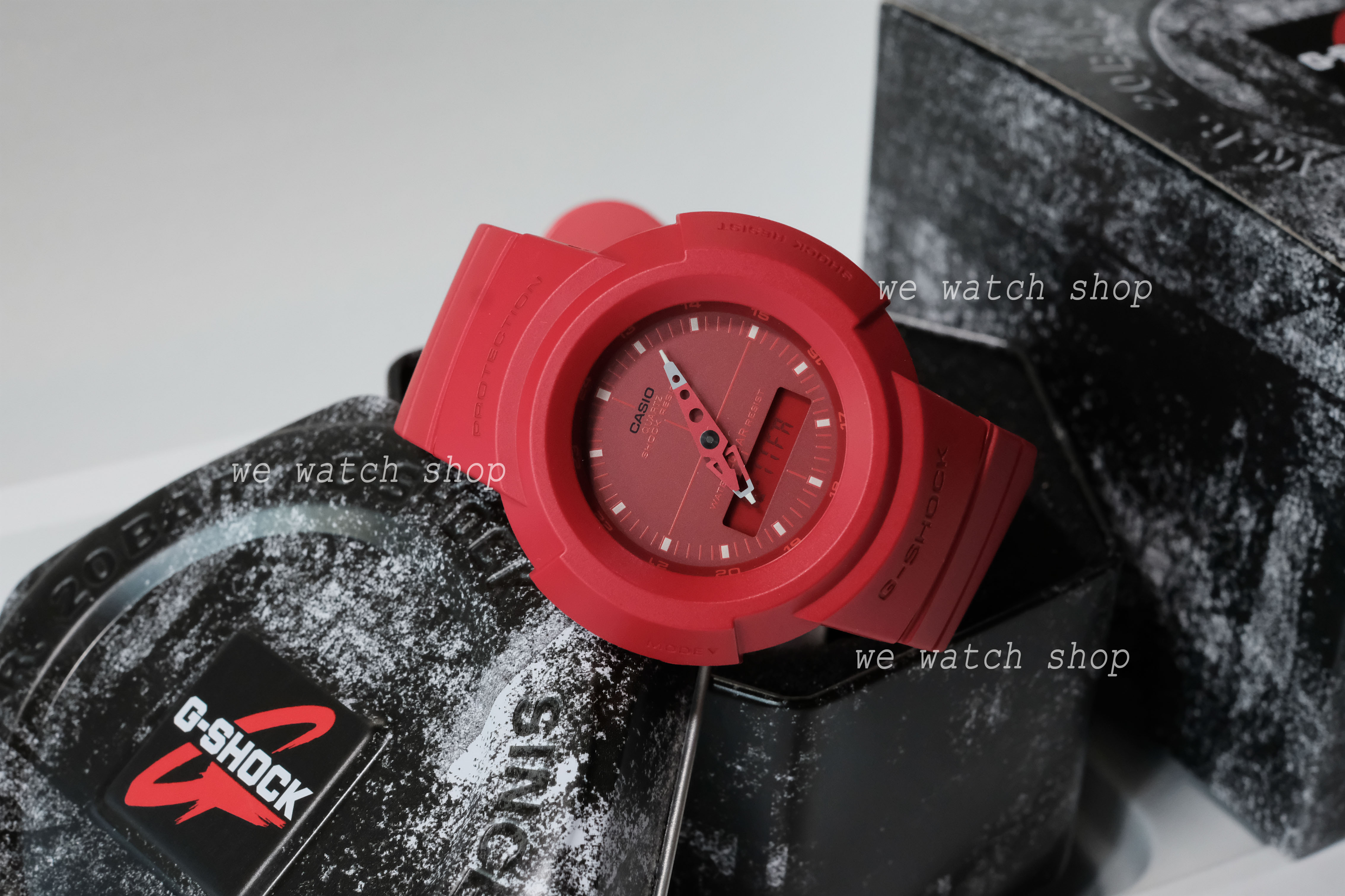 CASIO G-SHOCK รุ่น AW-500BB-4EDR สีแดง ด้าน สินค้าของเเท้ รับประกันศูนย์ CMG 1ปี