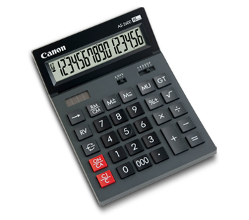 เครื่องคิดเลข Canon รุ่น AS-2600 จอภาพแสดงผล LCD 16 หลัก รับประกันศูนย์ 3 ปี