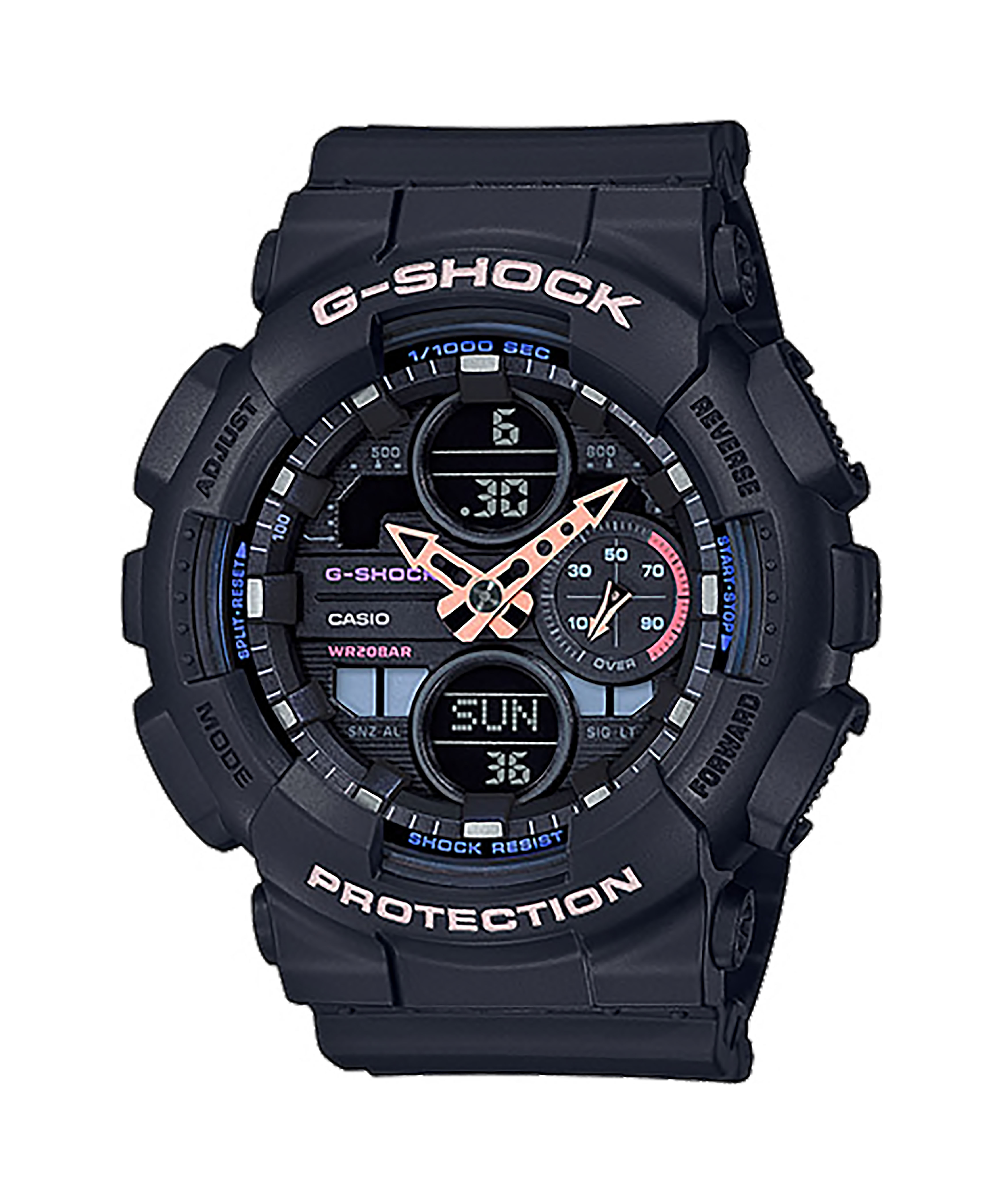 CASIO G-SHOCK Mini รุ่น GMA-S140-1ADR สีดำ สินค้าใหม่ ของแท้ รับประกันศูนย์ CMG