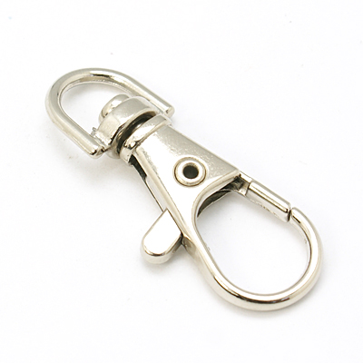 ห่วงกุญแจ คอหมาจิ๋ว ก้ามปู คอหมาเกี่ยว เดือยหมุน ข้อเหวี่ยง Swivel Lobstor Clasp ขนาด 37x14x6 มม. แพ็ค 7 อัน