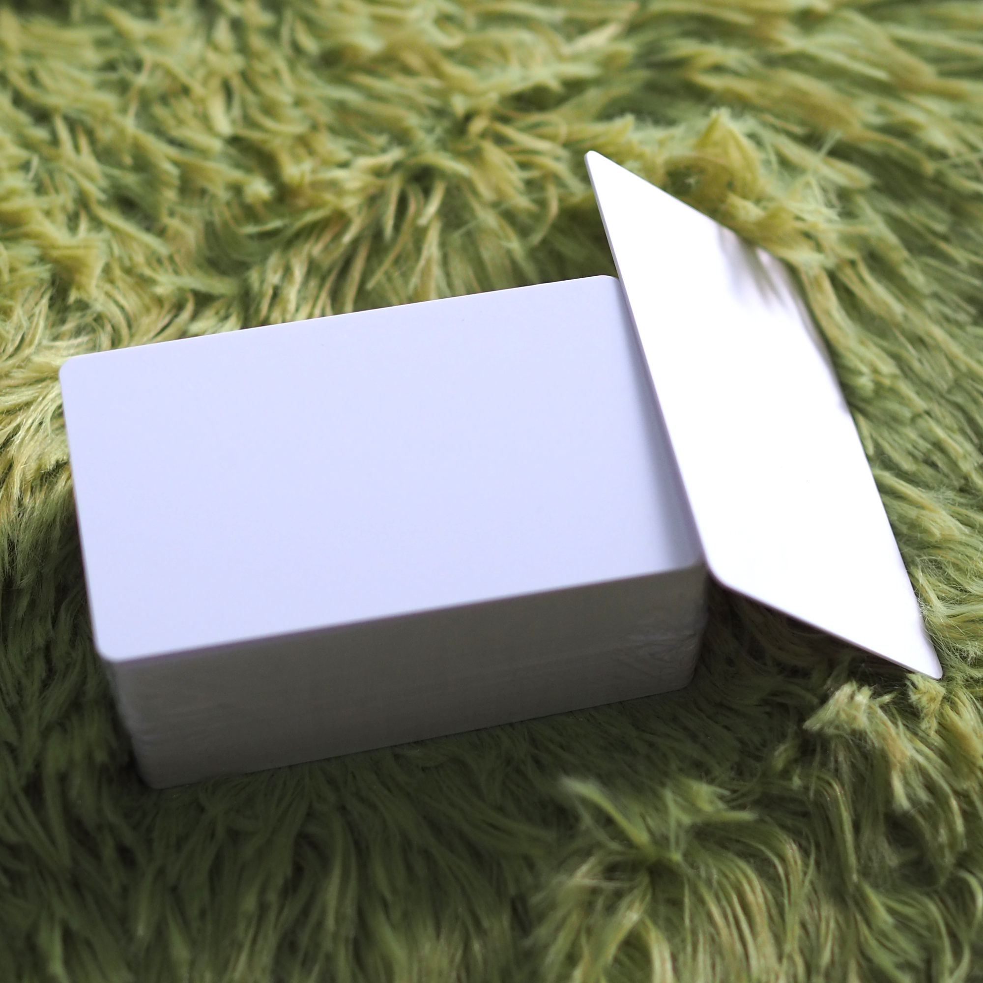 บัตรพลาสติกขาวเปล่า พีวีซี White blank PVC card ขนาด 0.76 mm. จำนวน 250 ใบ