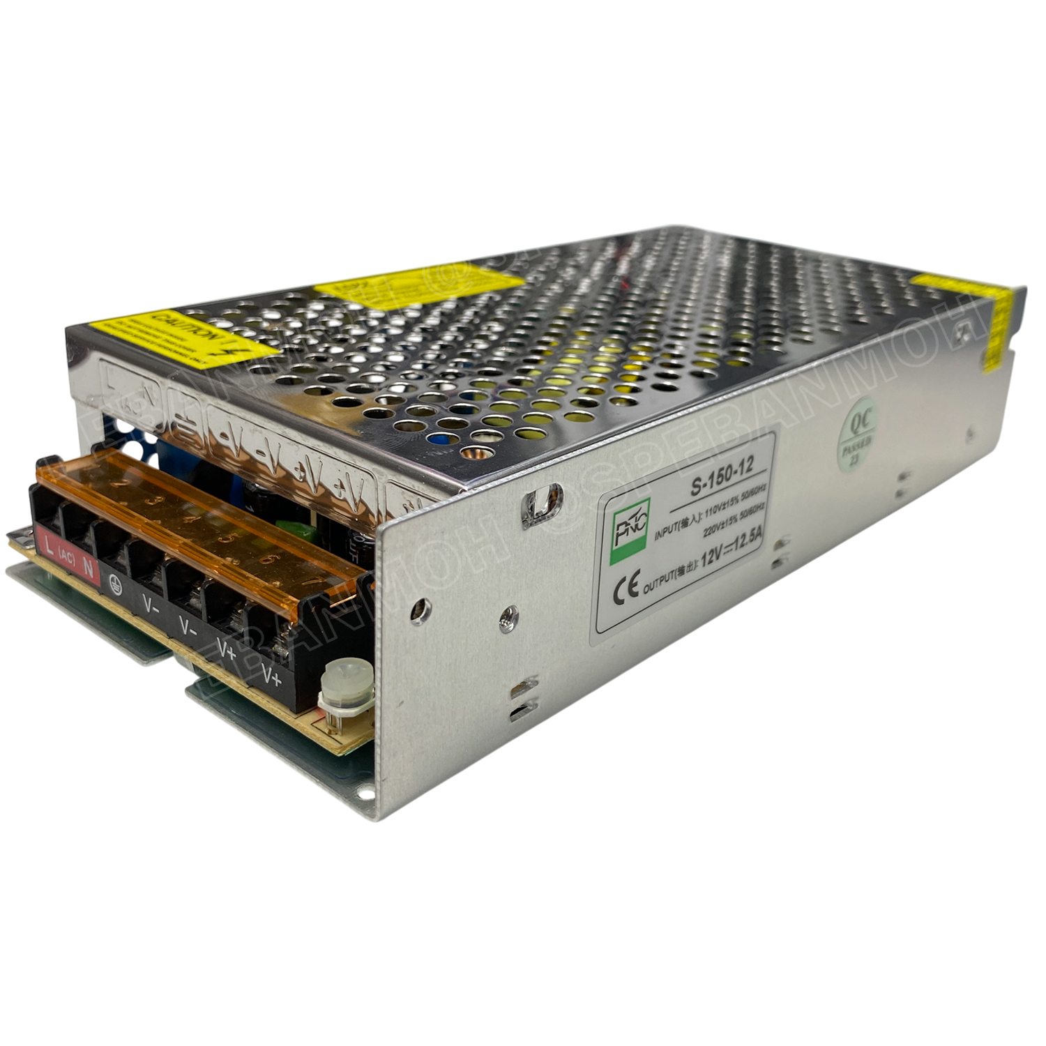 [ 1 ชิ้น ] S-150-12 Switching Power Supply vสวิทช์ชิ่ง พาวเวอร์ซัพพลาย 150W 12V 12.5A Switching Power Supply 12VDC 150วัตต์ แหล่งจ่ายไฟ แบบสวิตชิ่ง 12 โวลต์ ซัพพลายจ่ายไฟ Output 12VDC เพาเวอร์ซัพพลาย โวลต์ ดีซี ตัวแปลงไฟ หม้อแปลง ไฟเข้า 110V / 220V AC to