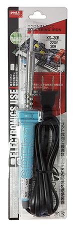KS-30R หัวแร้ง GOOT 30W ของแท้ ด้ามตรง - สีน้ำเงิน