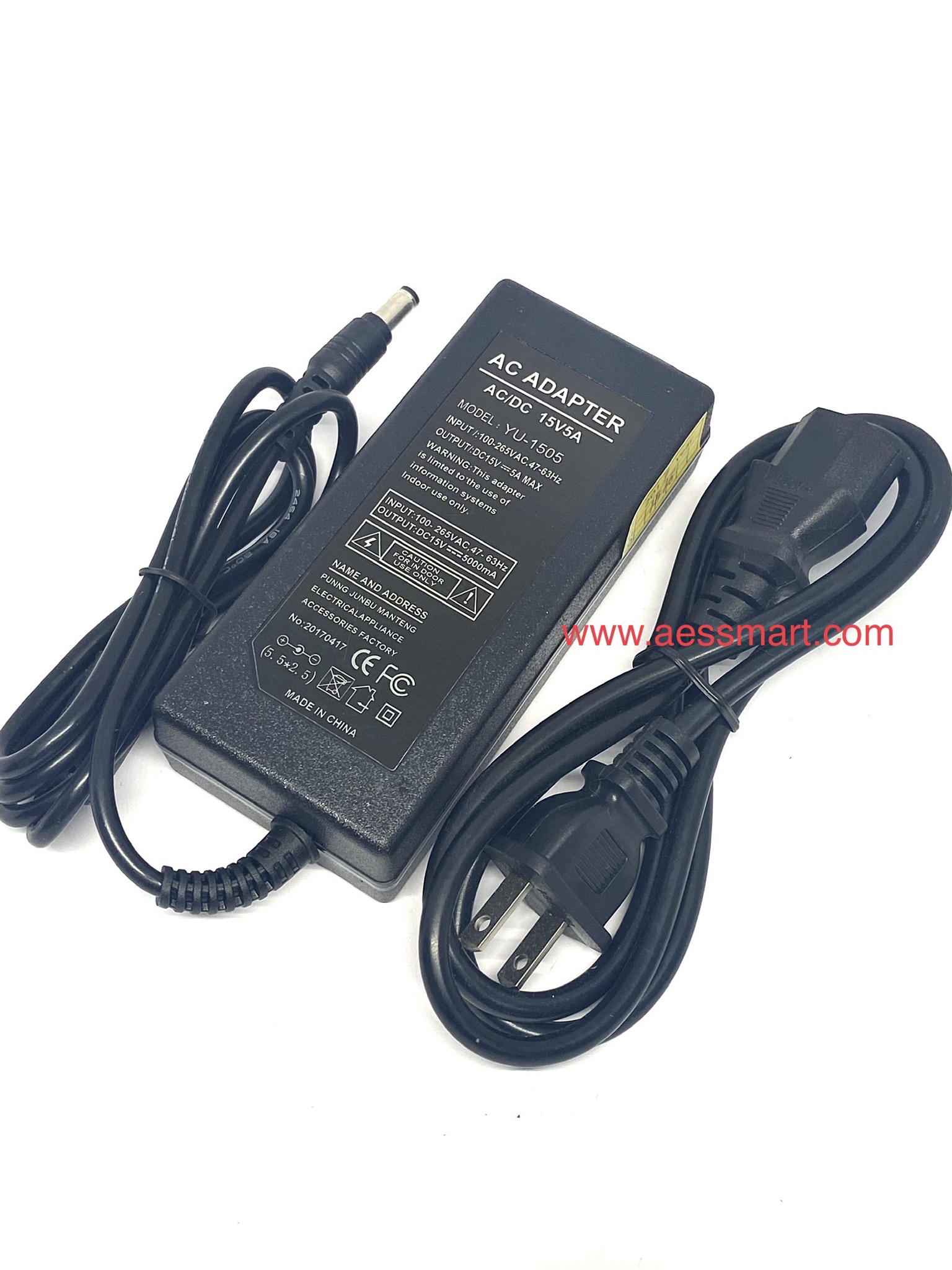 Adapter 15V/5A, AC/DC