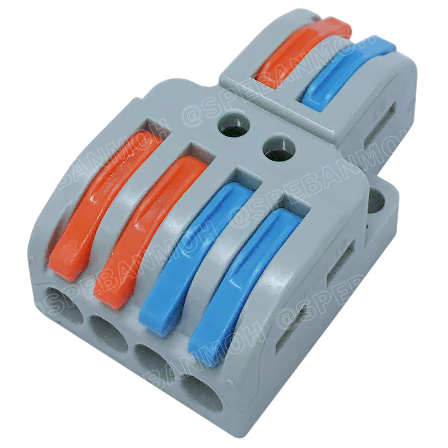 [ 1 ชิ้น ] LT-422 ตัวแยกสาย 2 ช่อง 2ชุด เข้า 2 ออก 4 32A 450V เทอร์มินอลต่อสายไฟ Terminal LT Series ตัวแยกสายแบบถอดได้ Wire connector terminal ขั้วต่อสายไฟ เทอร์มินอลเชื่อมต่อสายไฟ LT ตัวแยกสายแบบหนีบ Cable splitter เต๋าต่อสายไฟ