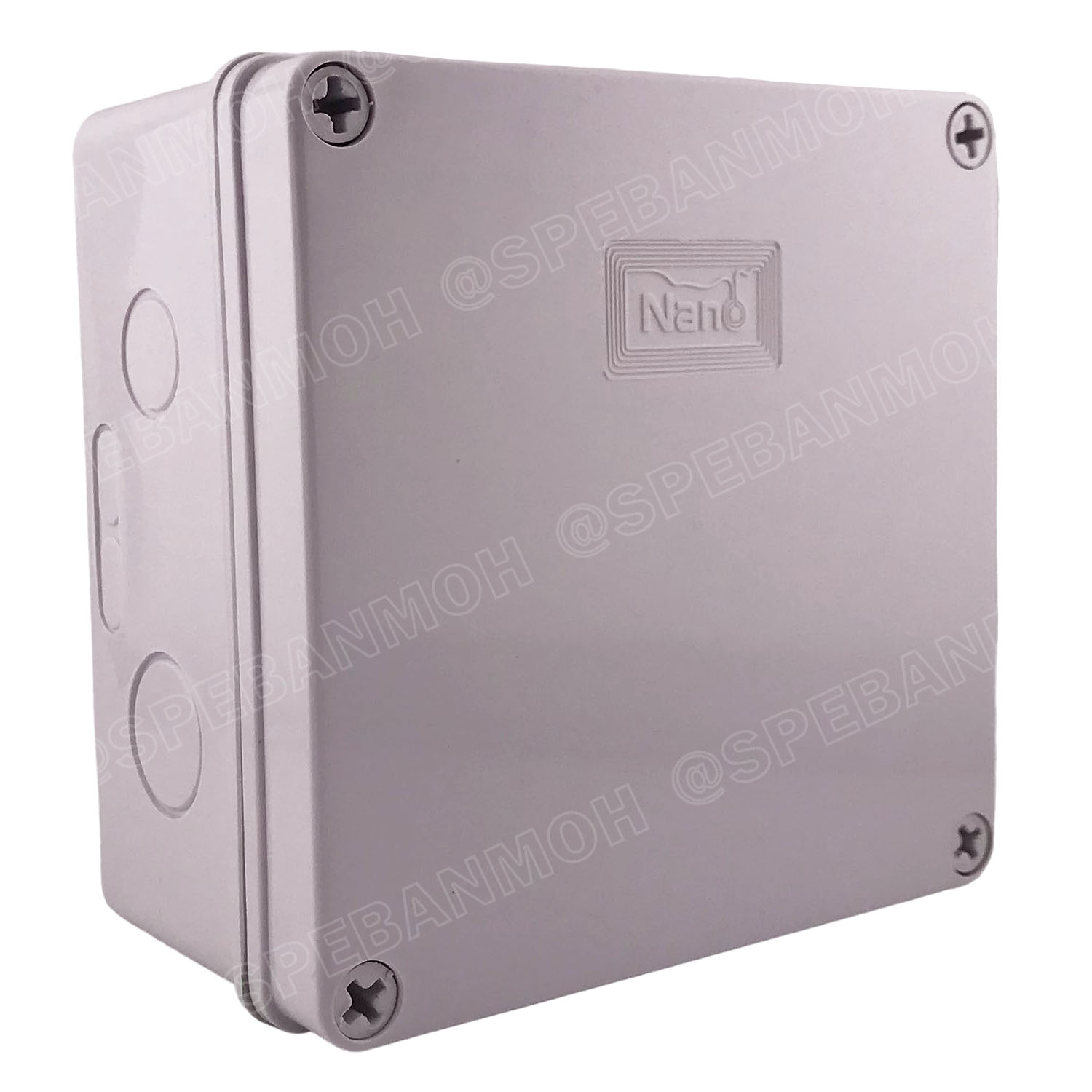 [ 1ชิ้น ] 204W-NNP Nano 6นิ้ว กล่องพักสายไฟ กันน้ำ สีขาว White Junction Box WaterProof 6นิ้ว 6x6inch กล่องกันน้ำ บล็อคพักสายไฟ พลาสติก 149x149 mm กล่องพักสายแบบเจาะรู บล็อกกันน้ำ กล่องไฟกันน้ำ Waterproof Box กล่องเก็บสายไฟ เก็บสายไฟ เก็บสาย แบบเหลี่ยม