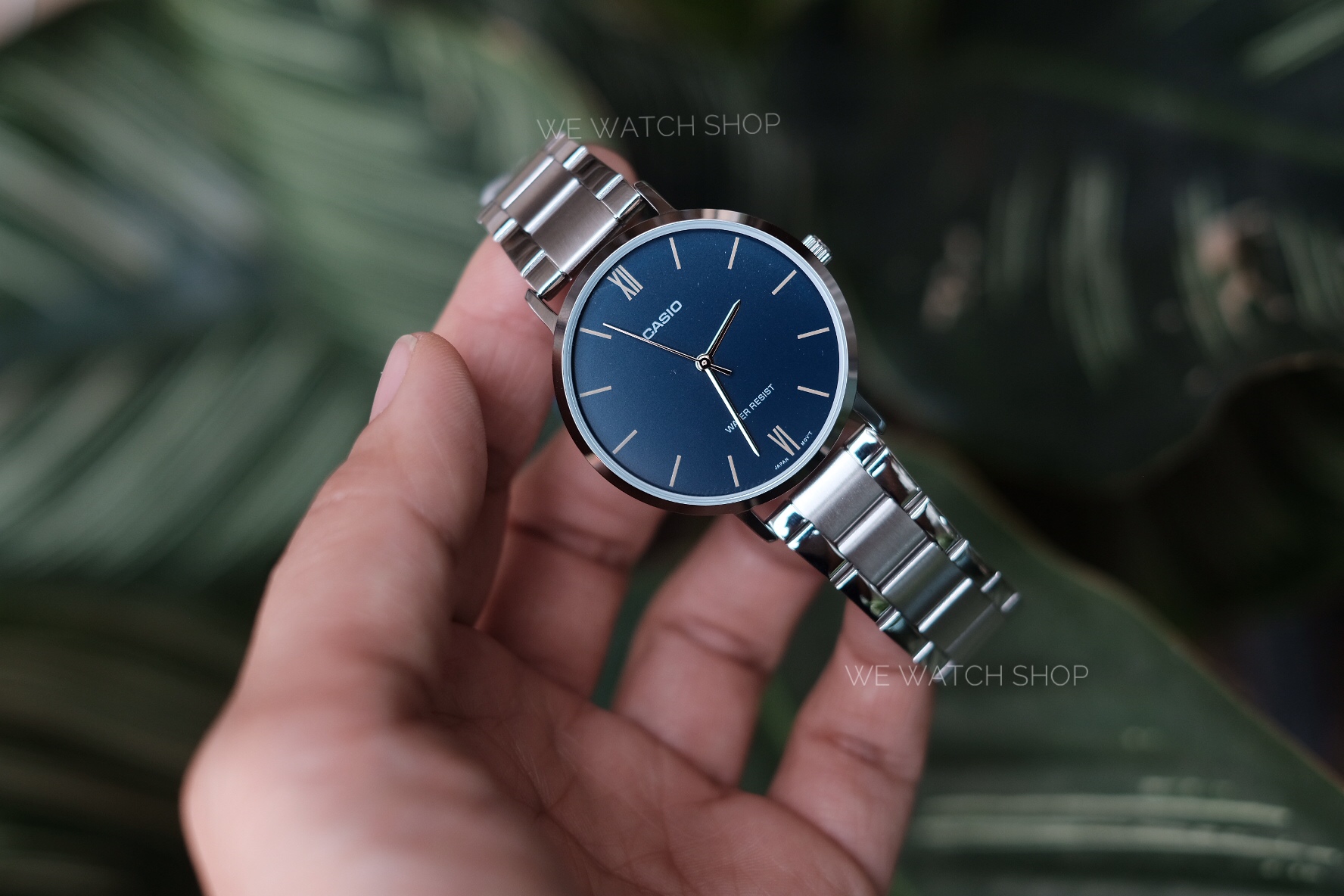 CASIO Standard รุ่น MTP-VT01D-2BUDF & LTP-VT01D-2BUDF สีเงิน หน้าปัดน้ำเงิน สายสแตนเลส สินค้าใหม่ ของแท้ รับประกันศูนย์ CMG