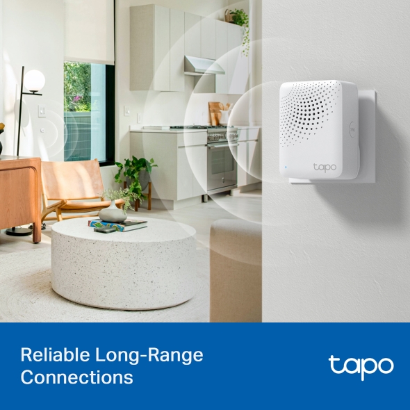 TP-Link Tapo H100 V1.2 Smart Hub with Chime ฮับเชื่อมต่ออุปกรณ์ Tapo สมาร์ทโฮม ได้สูงถึง 64 อุปกรณ์ รับประกัน 2 ปี