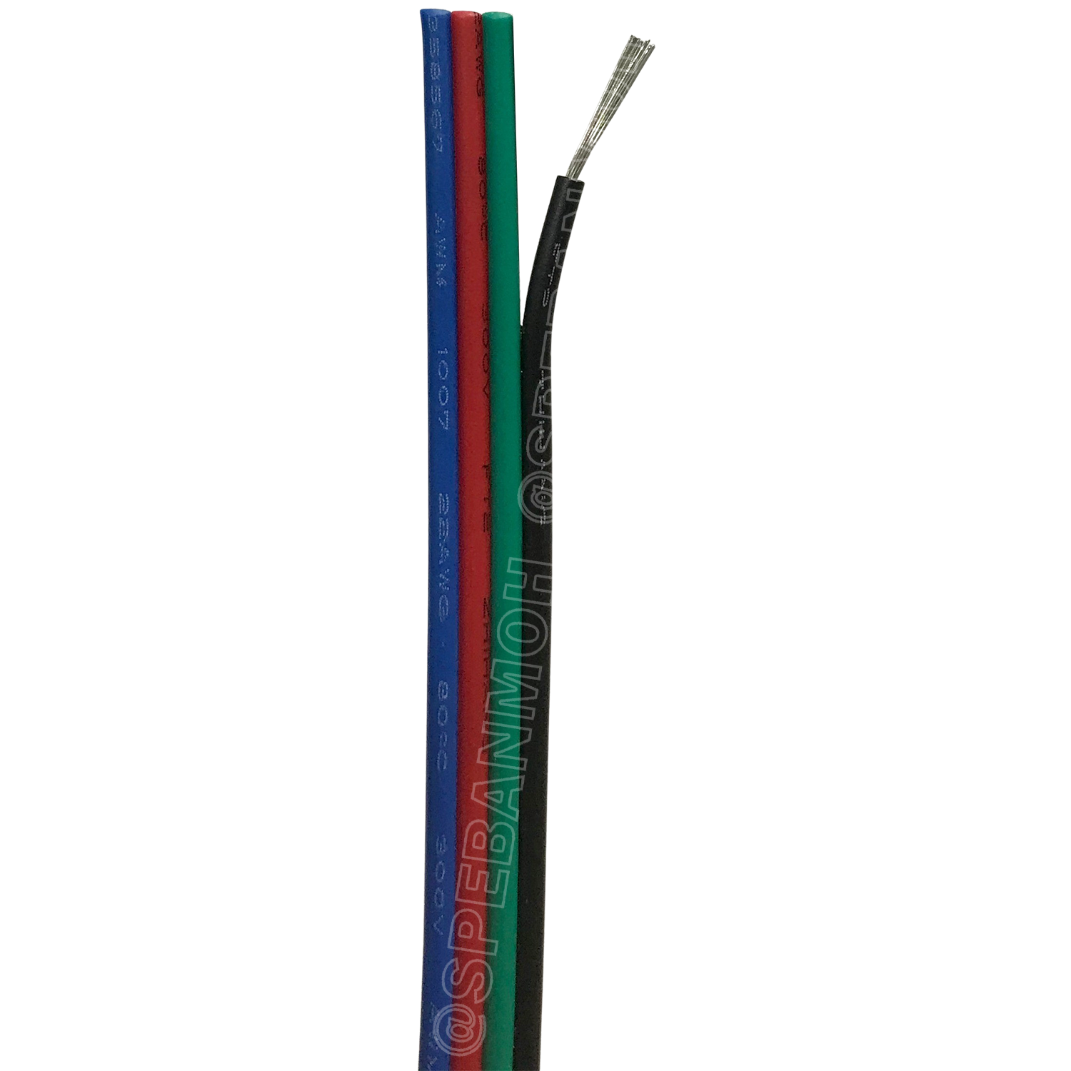 [ 2เมตร ] FLAT-4Cx22AWG สายแพ 4C แบน 4 เส้น Flat Cable 22AWG 0.2sq.mm. สายไฟ4เส้น ต่อไฟเส้น ไฟLED Multi Conductor Cable สายRGB CABLE สายแพร LED สายอาจีบี สายไฟติดกัน สายไฟ LED CABLE สายไฟ4เส้น สายแบน สายไฟแบน 4P สายไฟ4พิน 4พิน