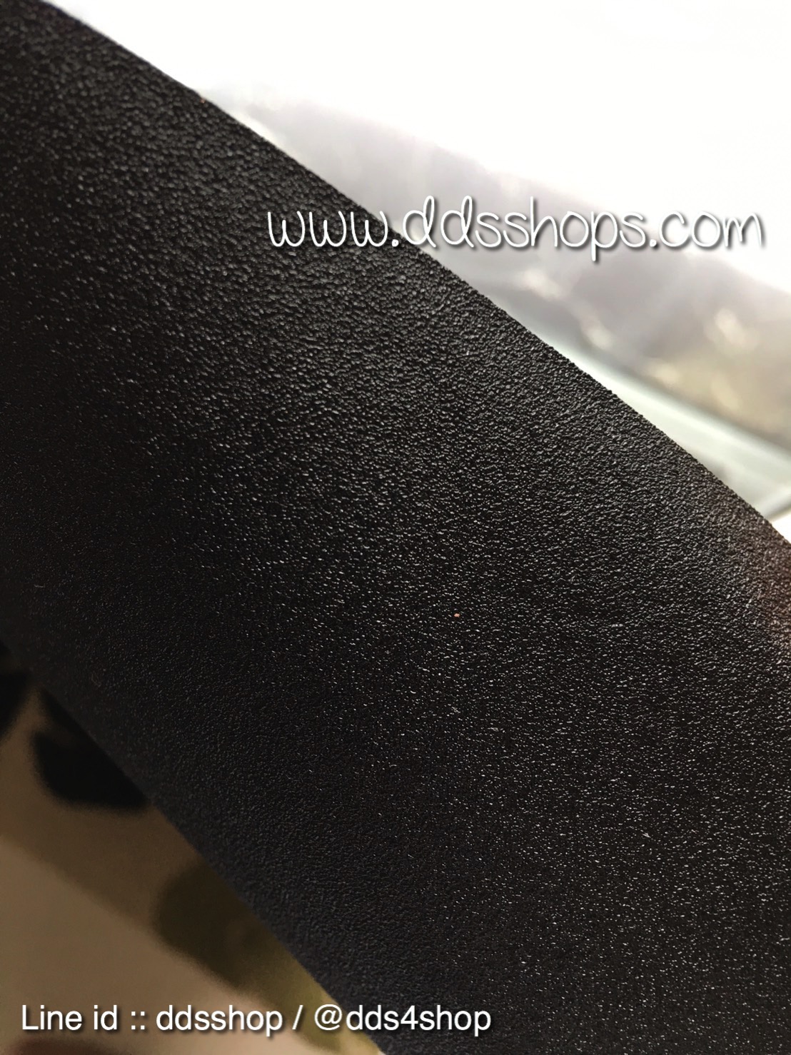 Premium Grade : ฟิล์มสุญญากาศติดกระจก "WS069 สีดำทึบแสง" Size 90cmx100cm (สั่งมากกว่า 1m ตัดต่อเนื่องให้)