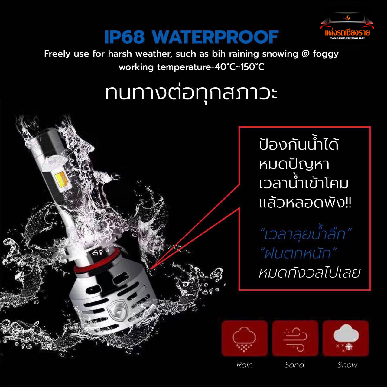 หลอดไฟหน้า ULTIMATE LED GPNE R1