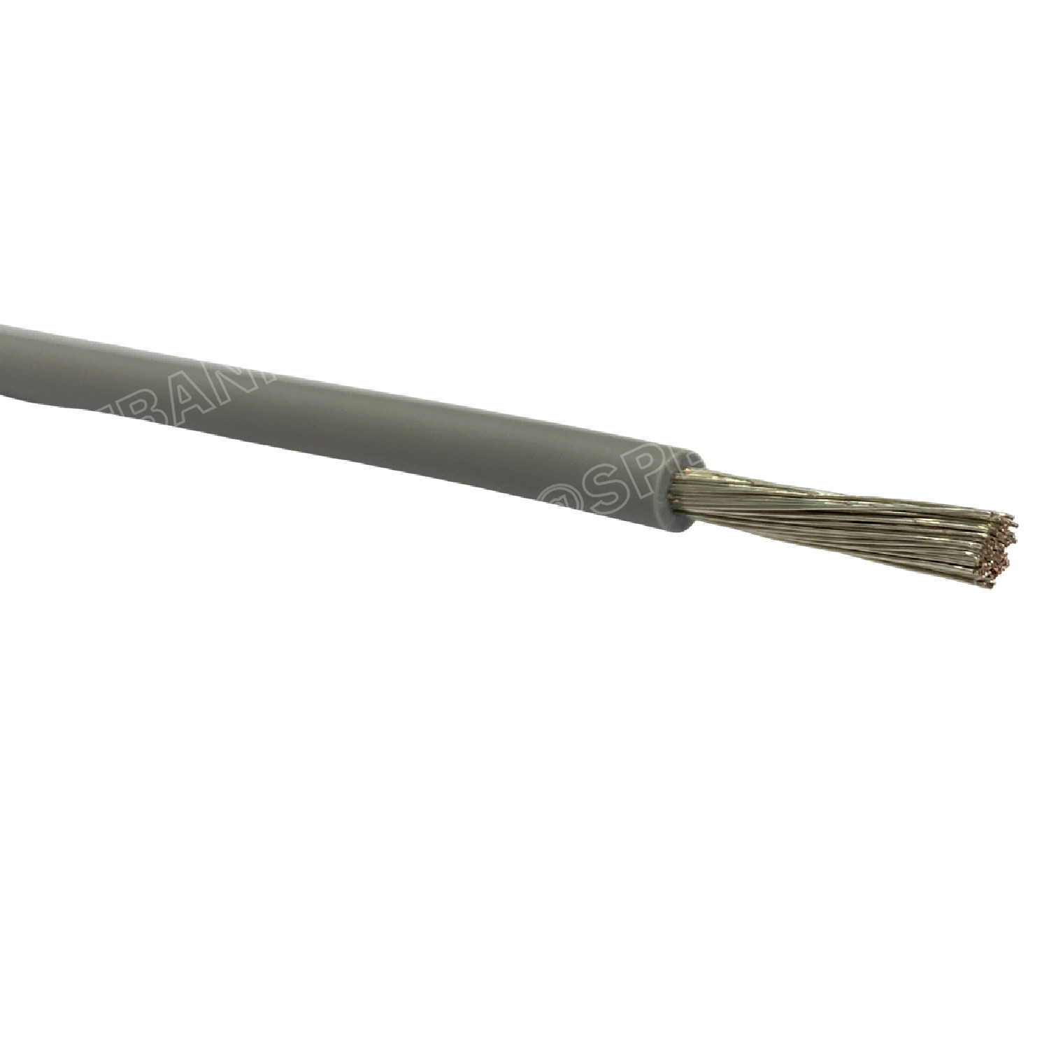 [ 1 เมตร ] HK-10-1015 สีเทา Grey สายไฟเดี่ยว 10 AWG UL 1015 105°C 600V 10AWG ( 5.27 mm2 ) สายไวริ่ง Hook Up Wire สายไฟเดี่ยว ไส้เงิน ชุบนิกเกิล Nickel Plate UL1015 E157734 AWM 1015 VW-1 105° 600V AWG 10 H.W.G. IA FT1 Lead Free สายวายริ่งวงจร