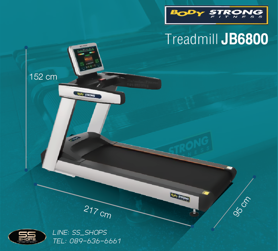 ลู่วิ่งไฟฟ้า Body Strong JB6800 Commercial