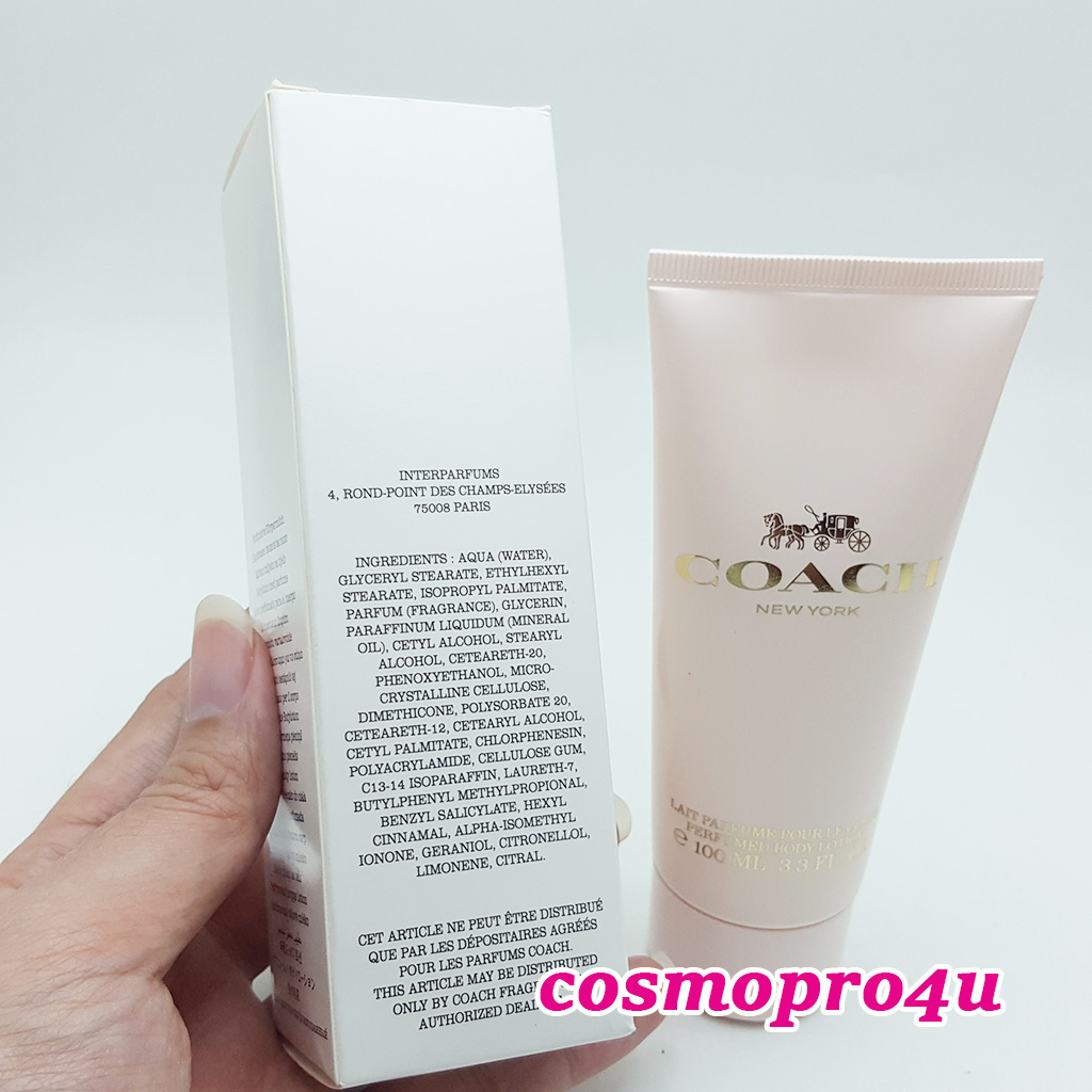 (โลชั่นน้ำหอม) COACH NEW YORK Perfume Body Lotion 100ml มีกล่อง บอดี้โลชั่นกลิ่นน้ำหอมโค้ชนิวยอร์ค