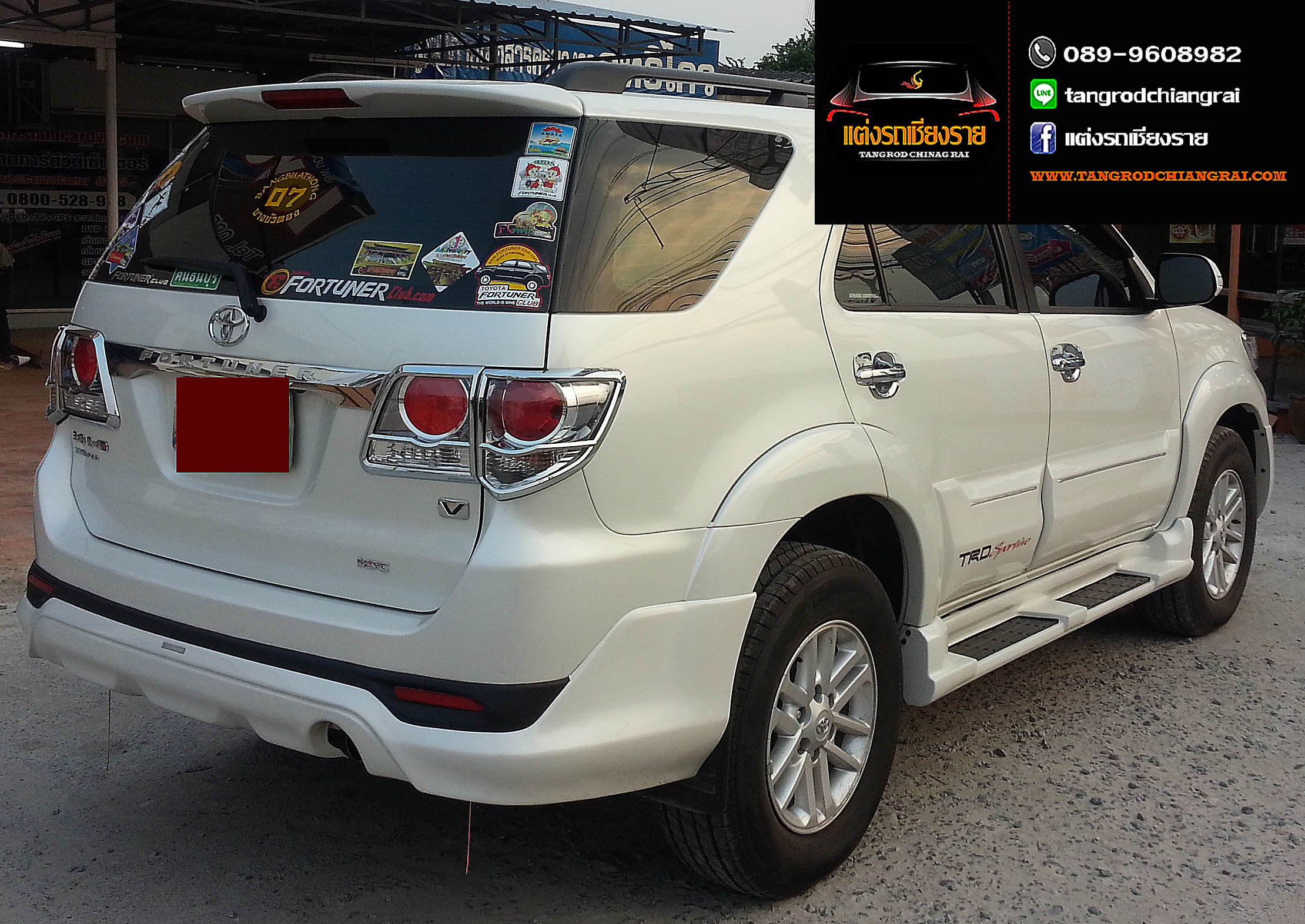 ชุดแต่ง TRD Sportivo V5 (แบบไม่ครอบไฟตัดหมอก) FORTUNER ปี 2012-2014