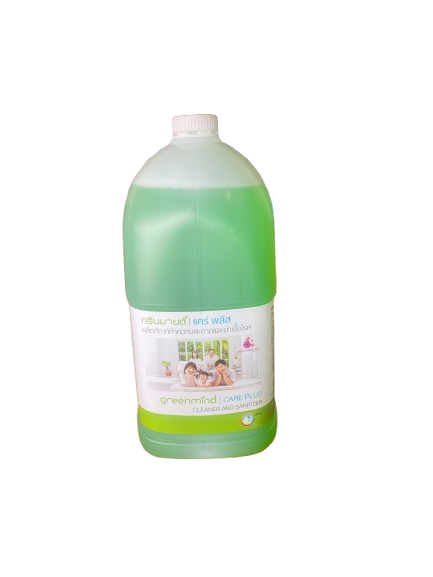 น้ำยาทำความสะอาดและฆ่าเชื้อโรค กรีนมายด์ แคร์ พลัส GREENMIND CARE PLUS Cleaner & Sanitizer