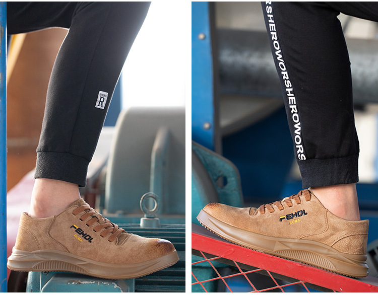 HOT STAR NO.8 รองเท้าเซฟตี้หนังแท้ หัวเหล็ก พื้นเสริมแผ่นเหล็ก พื้นยางกันลื่น