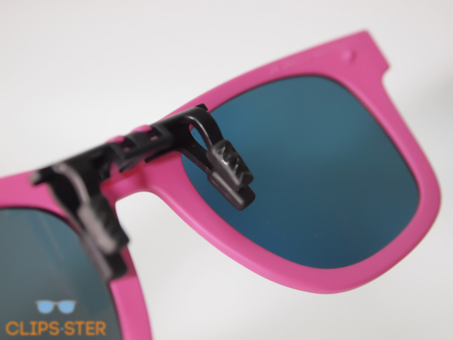 คลิปออนกันแดด Clipsster รุ่น Wayster กรอบชมพูเลนส์แดงปรอท