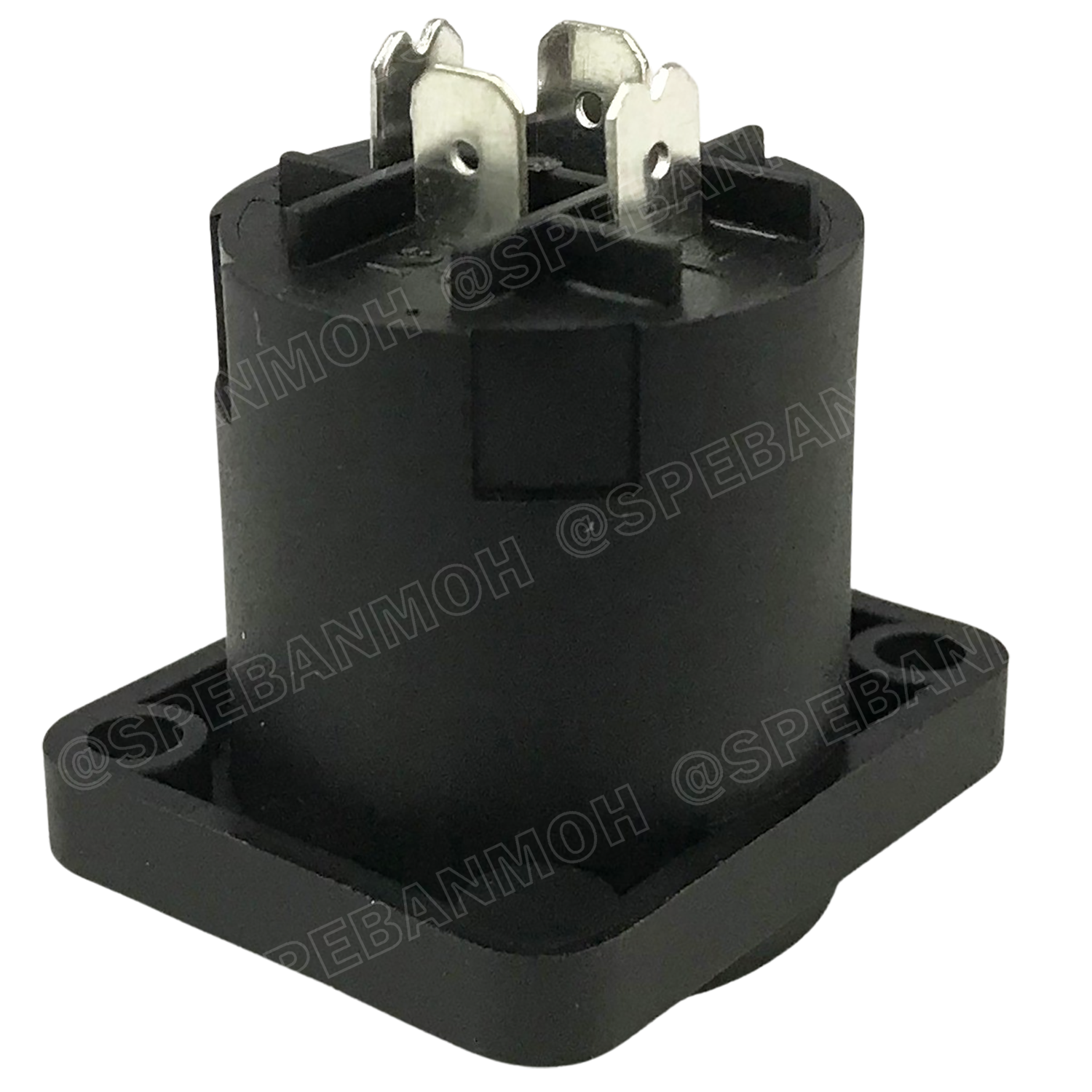 [ 1 ชิ้น ] SP-4-MD SP Series Amphenol สเปคคอน 4โพล แอมฟีนอล ปลั๊กสเปคคอน ปลั๊กลำโพง ปลั๊กต่อสายลำโพง Speakon Connector ติดแท่นเหลี่ยม ติดแท่น4พิน ตัวต่อสายลำโพง SP Loudspeaker ใส่สายแบบขันน็อต ขันน็อตใส่สาย สเป็คคอนแอมฟีนอล SP4 สเป็คคอนเหลี่ยมติดแท่น SP-4