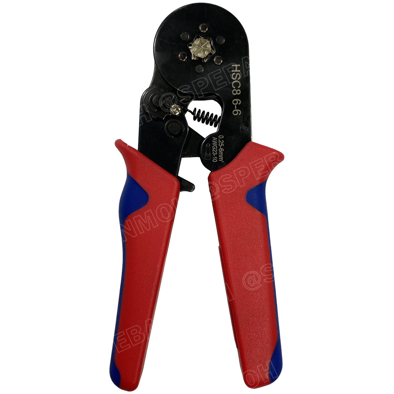 [ 1 ชิ้น ] HSC8-6-6 คีมย้ำหางปลา คอร์ดเอ็น รุ่นหนา หกเหลี่ยม หางปลาเข็ม 0.25-6 mm² Crimping Terminal For Coed End คีมย้ำสลิปเข้าปลายสาย ย้ำสายไฟ Wire ferrules End sleeves 23-10AWG คีมอเนกประสงค์ ด้ามจับ แบบ 4 เหลี่ยม CRIMPING TOOLS 0.5 1.5 2.5 4.0 6.0 mm