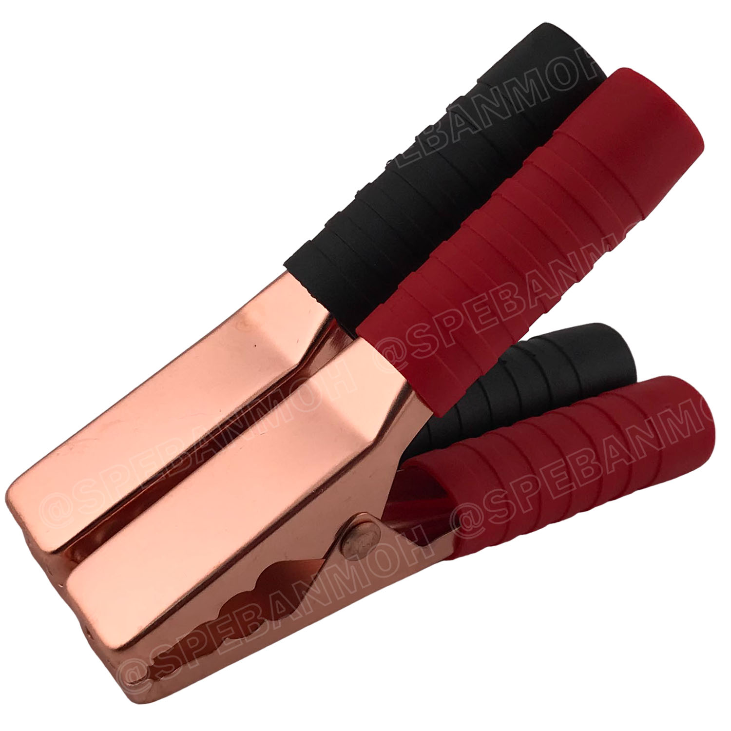 [ 1คู่/ดำ1 แดง1 ] ปากคีบแบตเตอรี่ Alligator Clip AL-008 ปากคีบทองแดง 200A ยาว 140mm ปากคีบ 5.5นิ้ว 200แอมป์ ปากคีบแบต ที่คีบแบตเตอรี่ คลิปปากจระเข้ ดำ-แดง หุ้ม ปากคีบ รถยนต์ รถบรรทุก จั๊มสตาร์ท ปากคีบ DC ปากคีบแบตรถยนต์ DC Alligator Clip