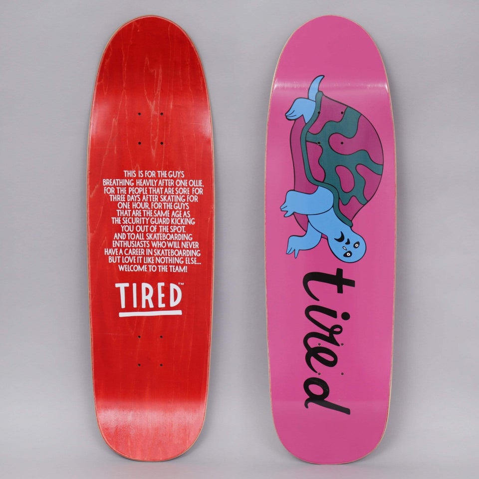 Tired Sad Turtle Skateboard Deck Sigar 9.25"