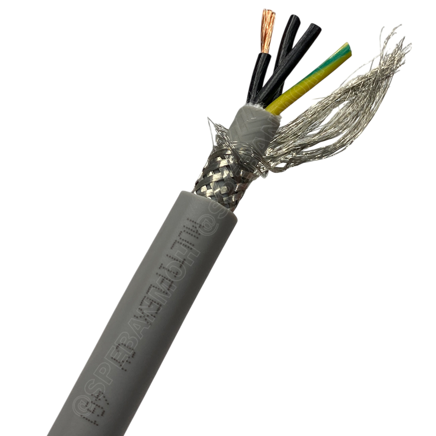 [ 1 เมตร ] สายไฟสำหรับรางกระดูกงู MultiFlex CY รุ่นมีชิลด์ งานเคลื่อนที่ ช้า - ปานกลาง Highly flexible drag chain NYX สายไฟอ่อนตัว Drag chain cables and Movement cables สายรางกระดูกงู สายไฟเคลื่อนที่ Moving Cable สำหรับใช้ในโรงงาน สายเคเบิ้ล แบบอ่อนตัว