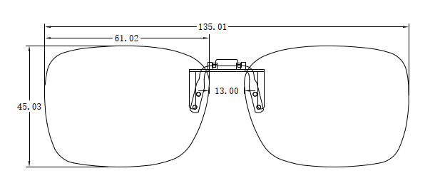 คลิปออนเลนส์กรองแสงสีฟ้า ถนอมสายตา Clipsster รุ่น J3061