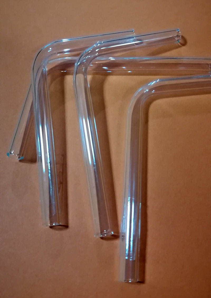 หลอดแก้วนำก๊าซ รูปตัว L ขนาด 10 CM.