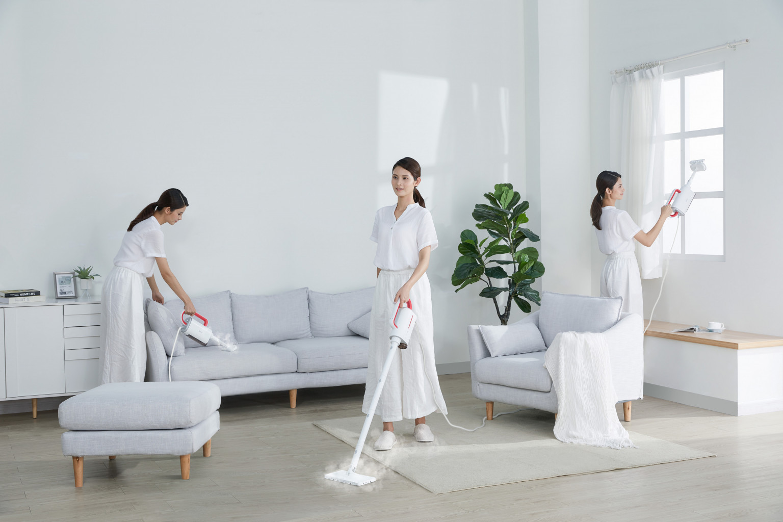 Mi Deerma Steam Cleaner ZQ610 เครื่องทำความสะอาดด้วยไอน้ำ ฆ่าเชื้อด้วยอุณหภูมิสูง ประกันศูนย์ไทย 1 ปี by ORRO Home