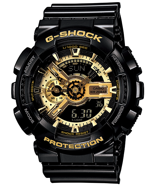 CASIO G-SHOCK รุ่น GA-110GB-1ADR สีดำ ทอง สินค้าของเเท้ รับประกันศูนย์ CMG 1ปี