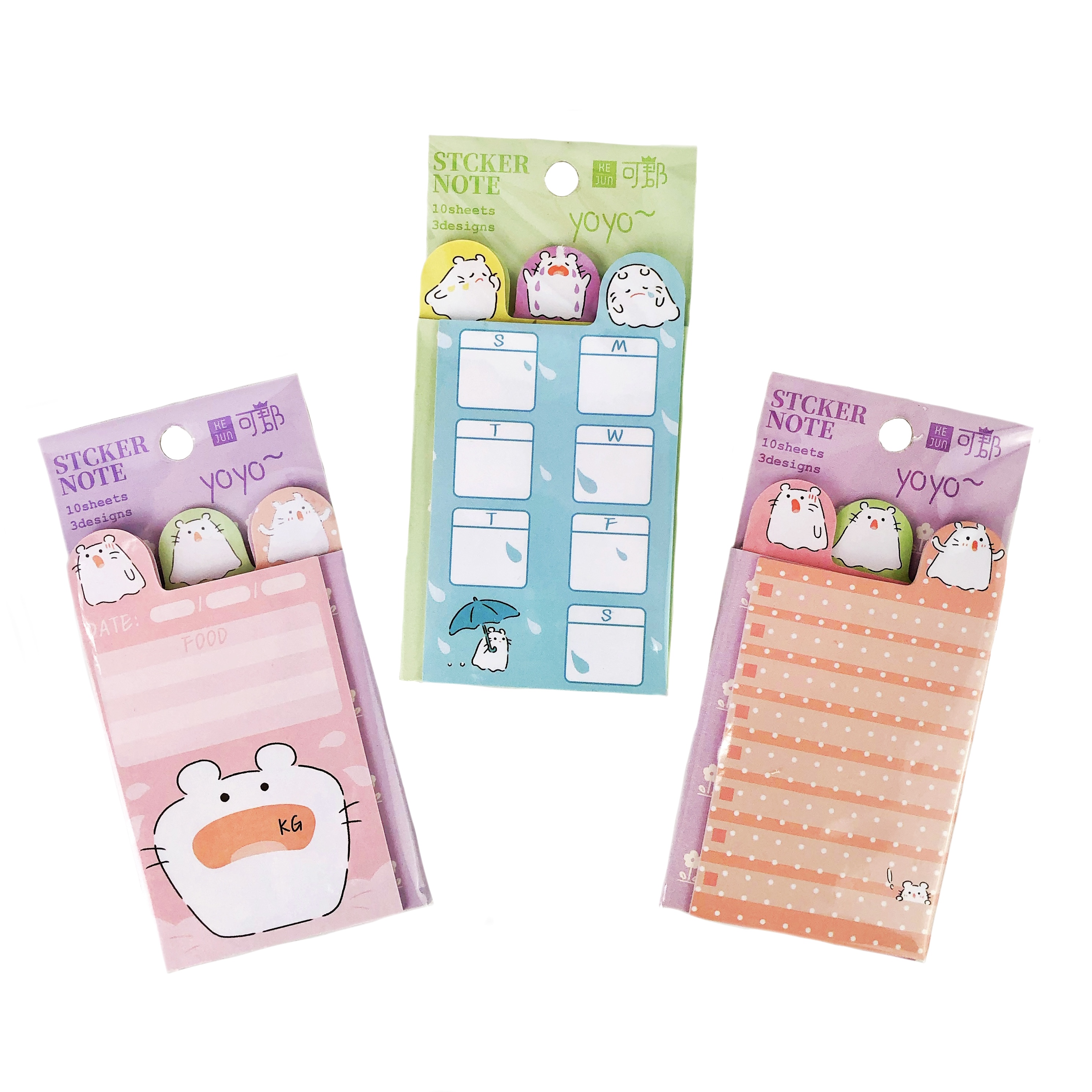 สติ๊กโน๊ต YO YO KJ-18-002 ลายน่ารัก