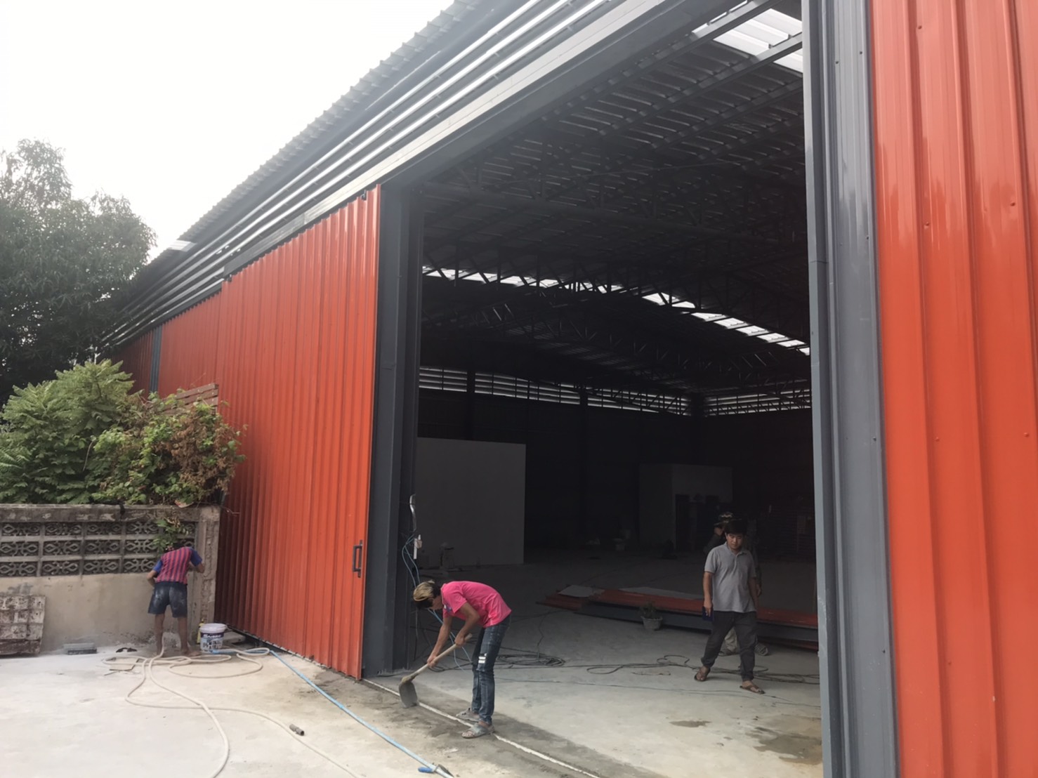 โกดังสำเร็จรูปHW-Hc 22x39x6m.คลังสิค้าสีสดไส