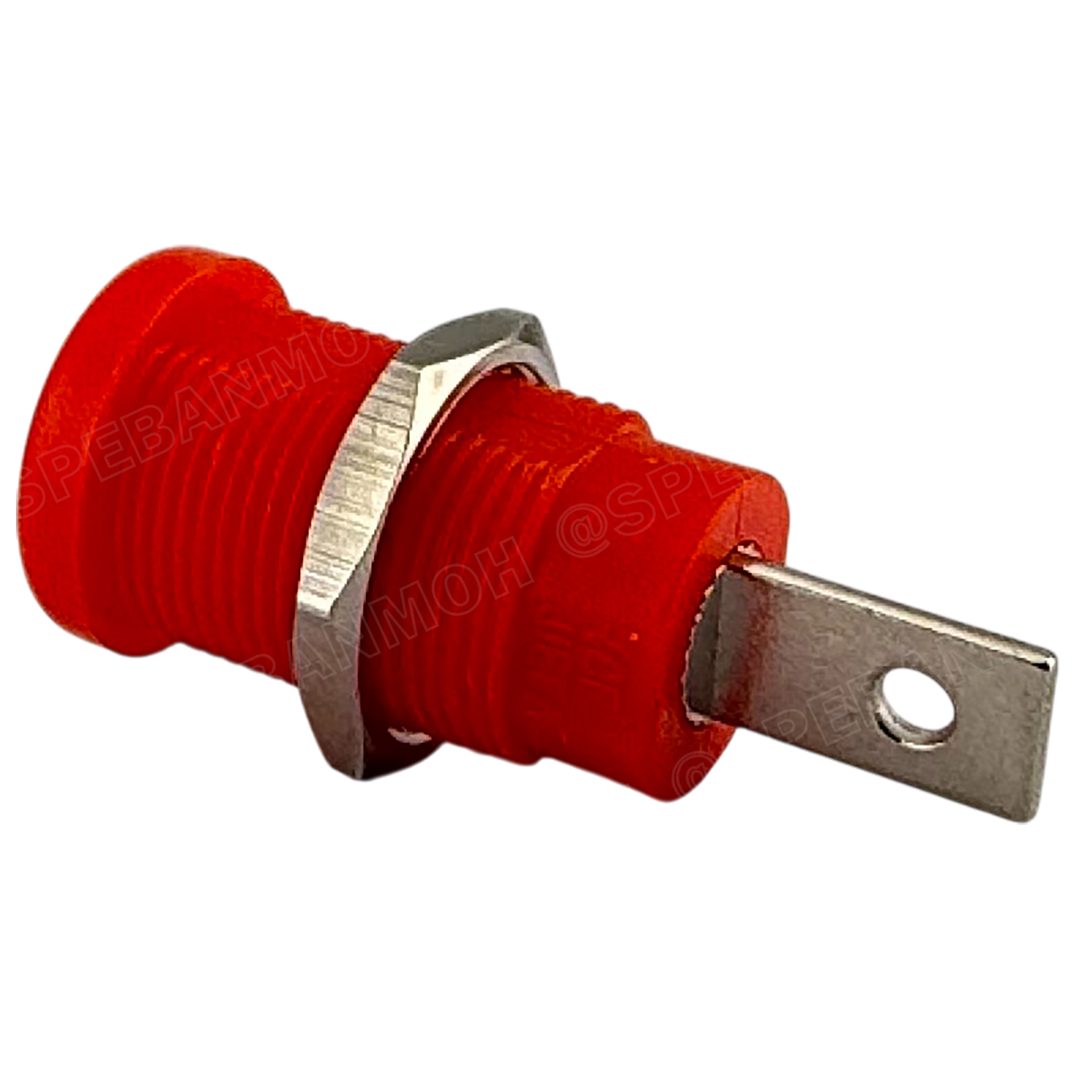 [ 1 ชิ้น ] BDP-000 สีแดง บานานาแจ็ค Banana Jack ปลั๊กกล้วยติดแท่น Biding Post Mounting Type ปลั๊กก้วย ตัวเมีย ติดเเท่น Test Lead Socket ไบดิ้งโพส ปลั๊ก แจ็ค ไบดิ้งโพส ขั้วต่อ 4 mm บานานาปลั๊กตัวเมีย เดี่ยว แบบ ยึดติดแท่น Terminal Binding Post