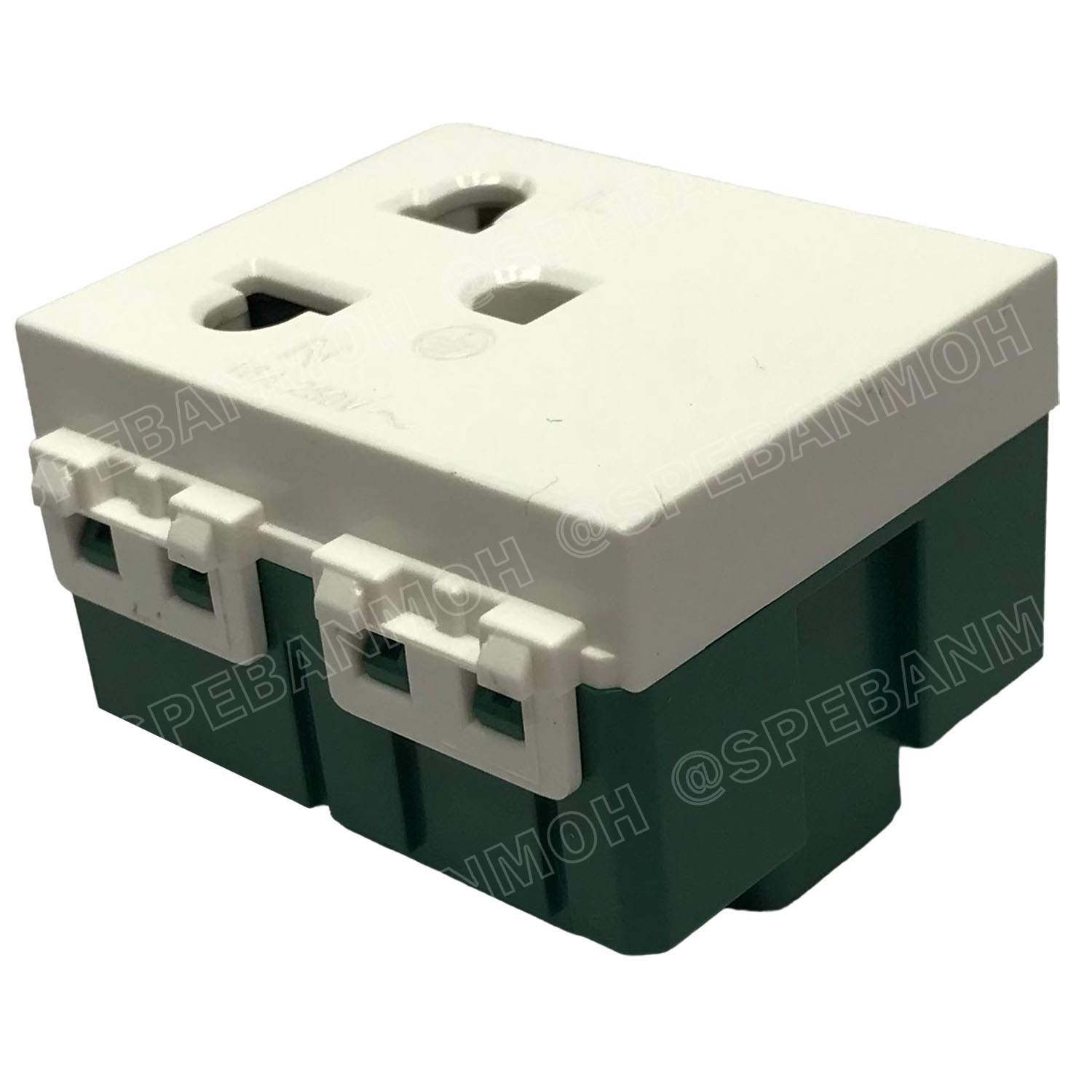 [ 1ชิ้น ] MLS-1612 เต้ารับกราวด์เดี่ยว 16A 220VAC ปลั๊กกราวด์เดี่ยว ไม่มีม่านนิรภัย BF เต้ารับเดี่ยว 3P 2P+G เต้ารับมีกราวด์ แบรนด์ บีเอฟ มาตรฐาน มอก เต้ารับปลั๊กขากลม ขาแบน เต้ารับไฟฟ้ากระแสสลับ AC Socket 2P+G 16แอมป์