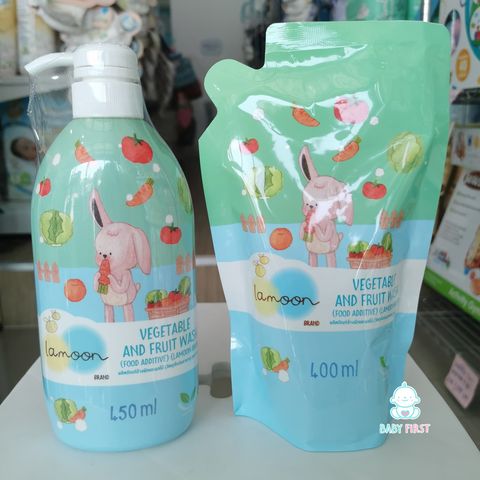 Lamoon ละมุน น้ำยาล้างผักผลไม้ ออร์แกนิค 400 มล.