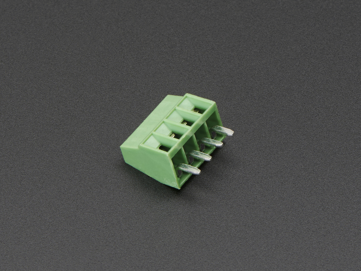 Connector 4 Pins, Green