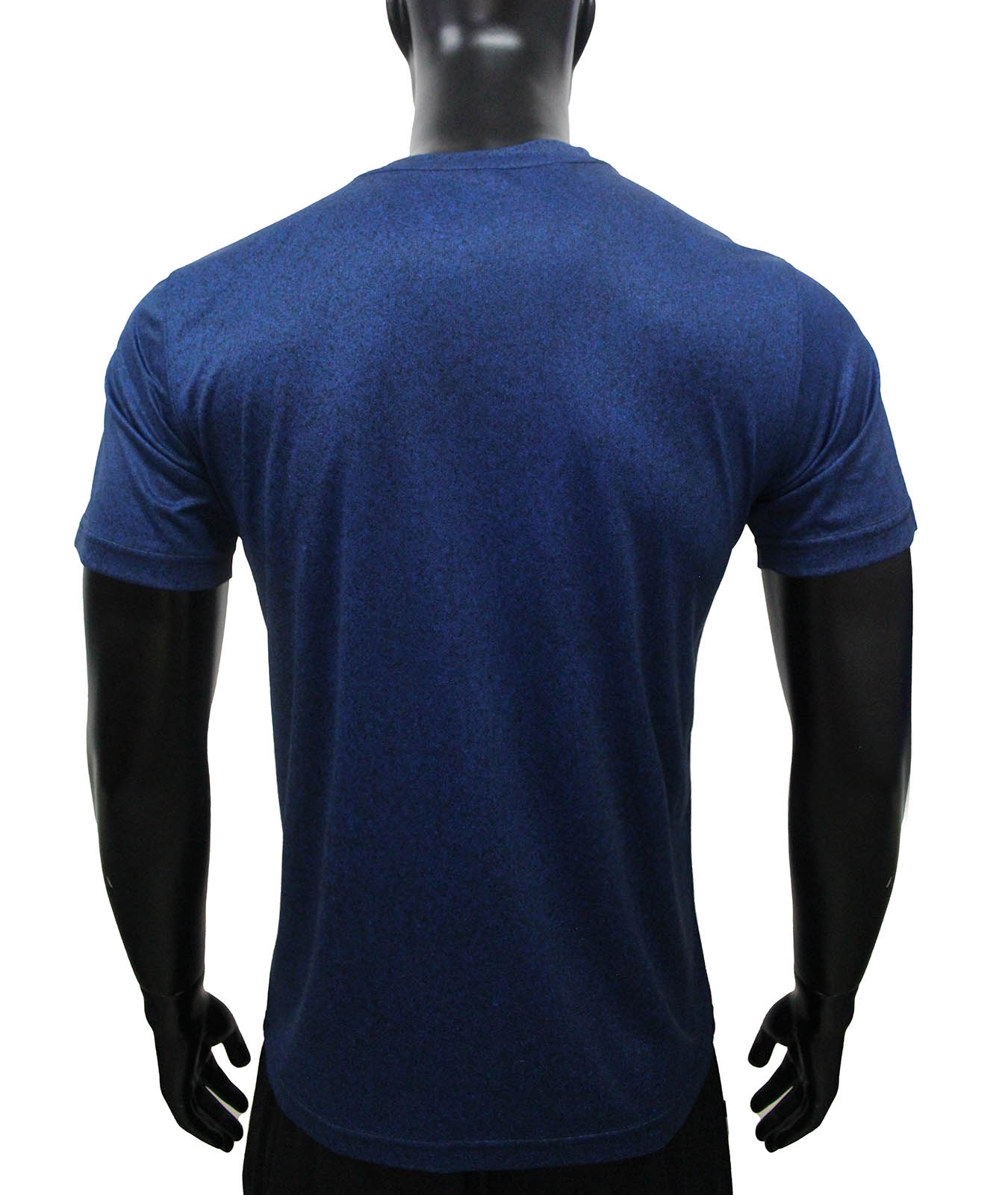 คอกลม ลายพิมพ์ดำ ผ้าดาวกระจาย NAVY