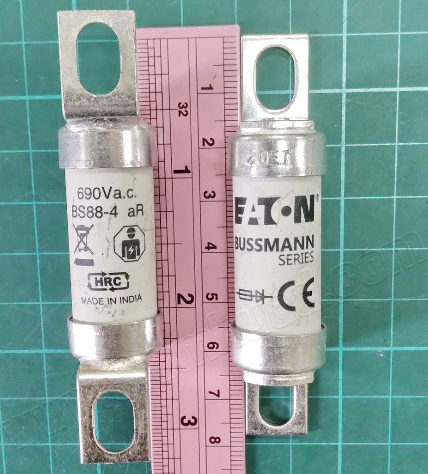 ฟิวส์ลิงค์ Hign speed fuses มาตรฐาน BS88, Class aR (EATON BUSSMANN) LCT series, LET series, LMT series, LMMT series, ET series, FE series, EET series, FEE series, FM series
