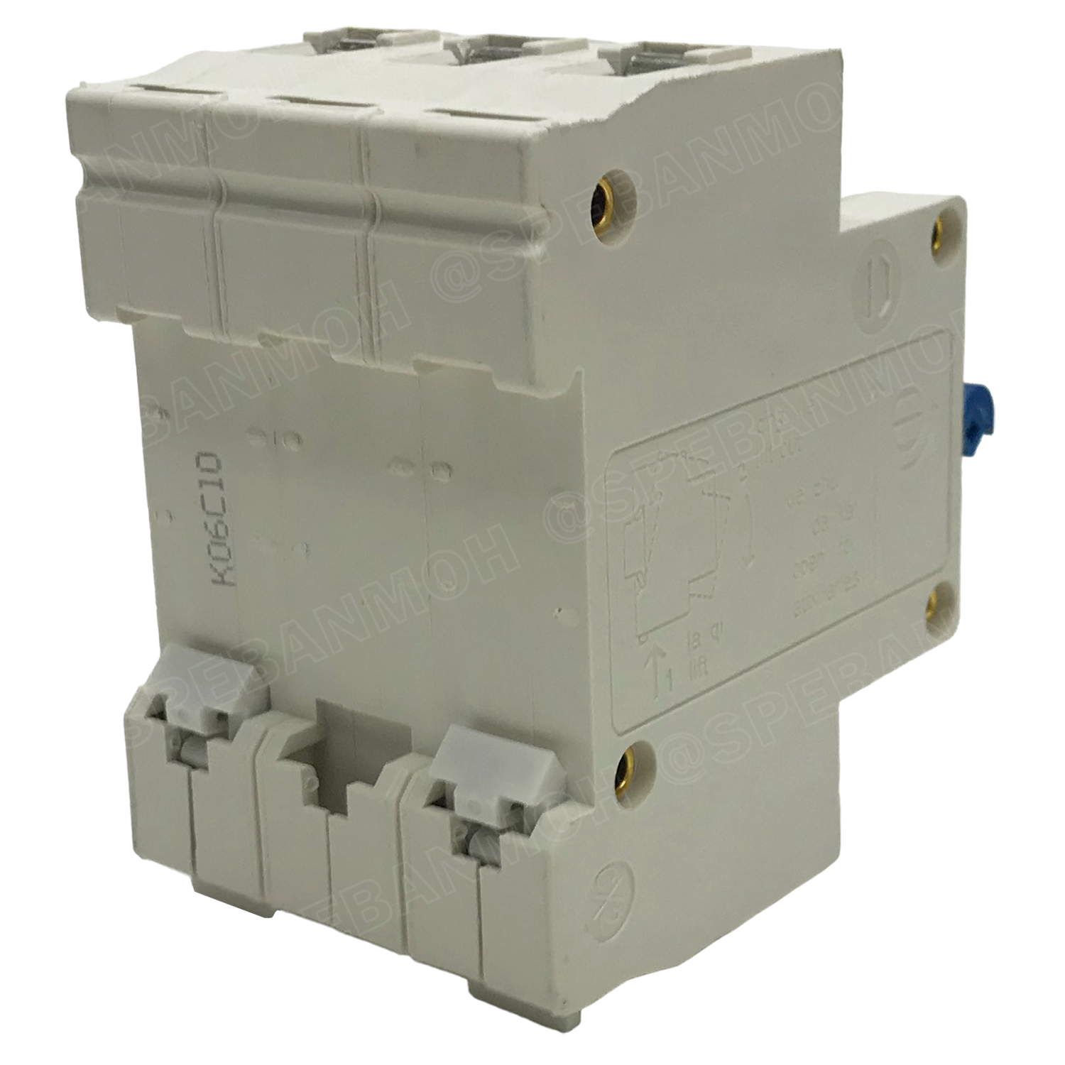 [ 1ชิ้น ] RFB1-63 3P 10A เบรกเกอร์ 6kA Type C เมนเบรกเกอร์ เบรกเกอร์ลูกย่อย ลูกย่อย 3โพล เบรกเกอร์กันไฟเกิน BF เซอร์กิตเบรกเกอร์ RFB1-63 415VAC 3เฟส เบรกเกอร์ไฟบ้าน ยึดรางปิกนก เบรกเกอร์ติดรางดินเรียล 3Phase Mini Circuit Breaker MCB 3P