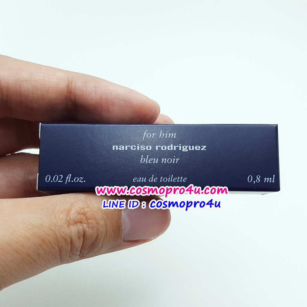 น้ำหอม NARCISO RODRIGUEZ BLEU NOIR FOR HIM EDT 0.8ml กลิ่นหอมเย็นและหอมสะอาดน่าหลงใหล