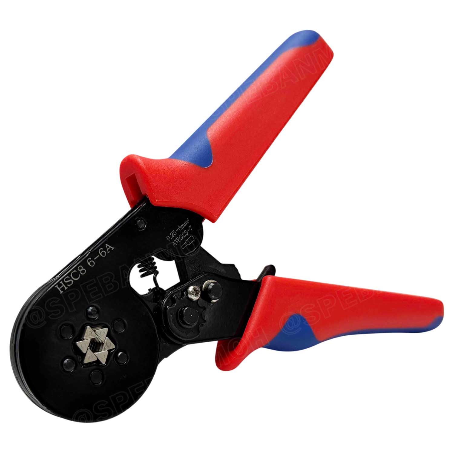 [ 1 ชุด ] HSC8-6-6 + E1200 รุ่นประหยัด พร้อมหางปลาคอร์ดเอ็น คอร์ดเอ็นแบบกล่อง คีมย้ำหางปลา คอร์ดเอ็น หางปลาเข็ม 0.25-10 mm² Crimping Terminal For Coed End คีมย้ำสลิปเข้าปลายสาย ย้ำสายไฟ Wire ferrules End sleeves 23-7AWG คีมอเนกประสงค์ ด้ามจับ CRIMPING TO