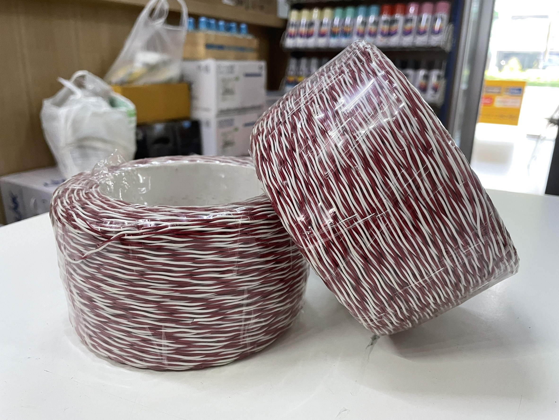Jumper Wire Cable (200m/Box) LINK (UL-0002) White-Red 2 CORE