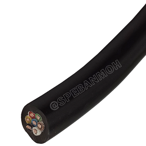 [ 1 เมตร ] HYBRID 7C x 1.5 สายมัลติคอร์ Hybrid Multicore Cable ขนาด 7C x 1.5sq.mm สายเส้นฝอย ทองแดงแท้ เหมาะสำหรับงาน พาวเวอร์ คอนโทรล สายไฟคอนโทรล HYBRID AV Control Cable PVC/PVC Wire Size 1.5 sq.mm. สายมัลติคอร์ ดำ Black