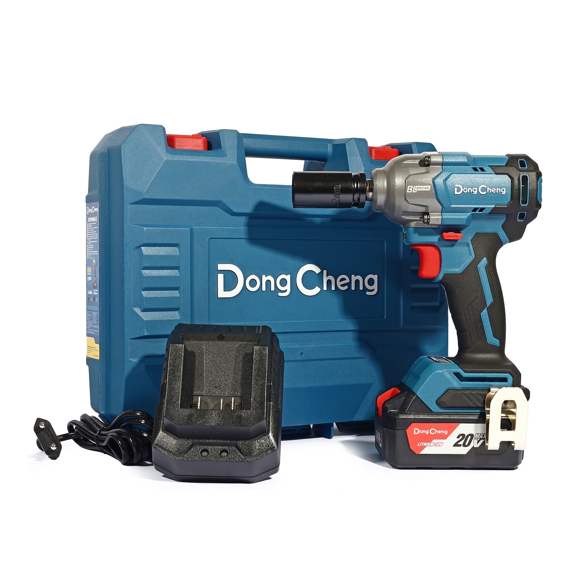 DONG CHENG บล็อกไร้สาย 20V. 1/2 นิ้ว รุ่น DCPB488 (TYPE DM) แรงบิด 488 Nm. BL แบตเตอรี่ 4Ah.x 1 ก้อน