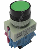 ABW-111-D สวิทช์กดติด-ปล่อยดับ (Pushbutton Switch) สีเขียว