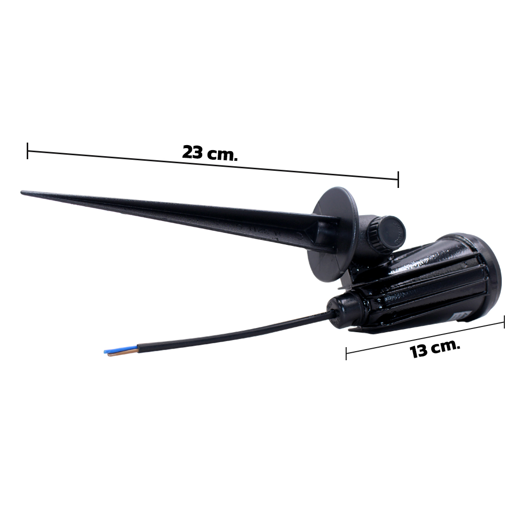 โคมสปอร์ตไลท์ ปักพื้น กันน้ำ ขั้วE27 รุ่น M-3211-GD ยี่ห้อ Micron